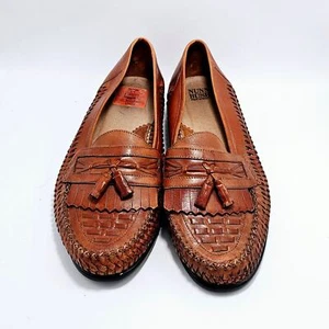 Nunn Bush nuovo uomo taglia 12 M marrone vera pelle made in Brazil - Foto 1 di 10