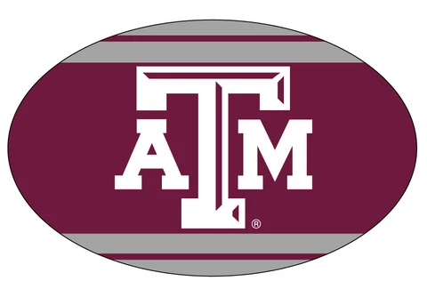 TEXAS A&M OVAL STRIPED MAGNET-TEXAS A&M AGGIES CAR MAGNET-NEW FOR 2016! Cover