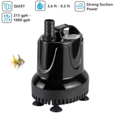 hygger Fish Tank Quick Water Change Submersible Pond Pool Drain Transfer Pump - Image 1 of 4