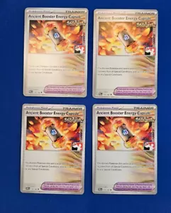 Ancient Booster Energy Capsule X4 Prize Pack Stamped Pokemon Card non Holo - Picture 1 of 2