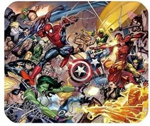 Marvel Avengers Super Hero's Collage - Desktop Computer Mouse Pad - 9.5" X 8" - Picture 1 of 2