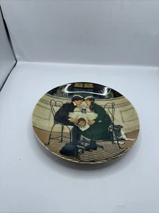 Placa de Coleccionista Norman Rockwell "Día de San Valentín" Edición Limitada 1 #10952A - Imagen 1 de 2