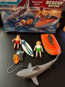 Playmobil 70489 Shark Attack Rescue NOT Complete Missing Pieces! - Picture 1 of 9