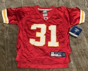 PRIEST HOLMES Kansas City CHIEFS Replica REEBOK Little Boys Size 4 Jersey NEW - Picture 1 of 3