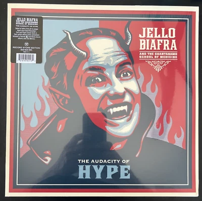 JELLO BIAFRA THE AUDICITY OF HYPE BLUE VINYL LP W/ POSTER NEW SEALED MINT - Image 1 of 2