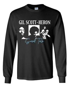 Gil Scott-Heron Long Sleeve T-Shirt - Brian Jackson Winter In America Small Talk - Picture 1 of 7