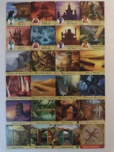 Forbidden Island Game Replacement Parts Pieces 24 Double Sided Island Tiles EUC - Picture 1 of 2