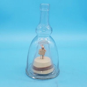 Caja de música vintage BOLS BALLERINA botella vacía licor vestido blanco, ¡funciona! - Imagen 1 de 6
