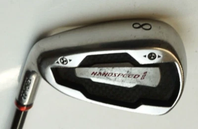 Left Handed Yonex Nanospeed i 8 Iron Regular Graphite Shaft Golf Pride Grip - Image 1 of 2