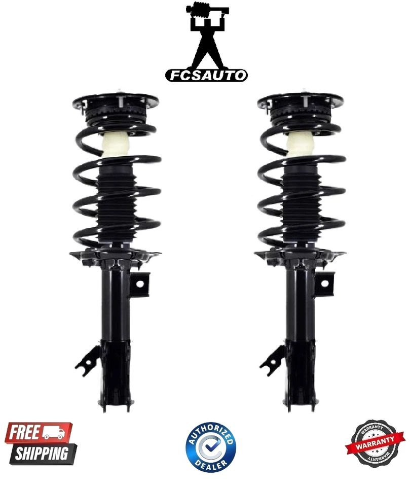 Juego completo de 2 piezas de puntal delantero y muelle helicoidal FCS 2013-2020 para Ford Fusion Foto 1 de 1