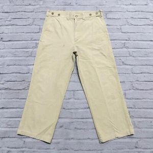 Vintage Filson Dry Tin Cloth Pants Beige Water Repellent Style 79 Made in USA - Picture 1 of 12
