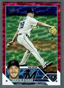 2023 Topps Serie 1 Trevor Rogers Lámina Arco Iris Rojo #/199 Marlins SP - Imagen 1 de 2
