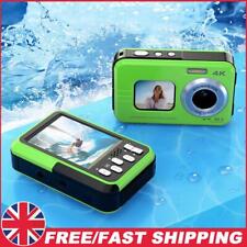 Waterproof Underwater Cameras Autofocus 2.7K 48 MP for Snorkeling (Green)