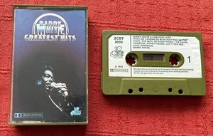 BARRY WHITE - UK CASSETTE TAPE - BARRY WHITE GREATEST HITS - WITH PAPER LABELS - Imagen 1 de 5