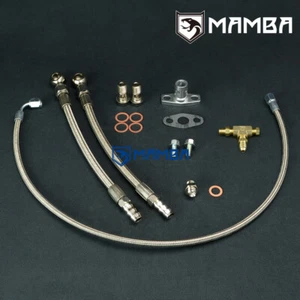 MAMBA Universal Turbo Oil & Water Line Kit Garrett GT25R GT28R GT30R GT35R BB - Picture 1 of 3
