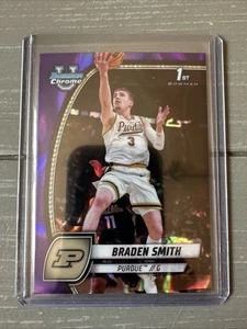 Braden Smith 2024-25 Bowman U Chrome Purple Lava 1st #12 - Bild 1 von 2