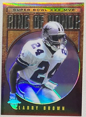 2002 Topps Chrome Ring of Honor Larry Brown LB30 Refractor #24/100 Jersey Number - Image 1 of 2