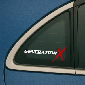 Gen X Generation X Vinyl Car Decal Truck Decal Retro Decal Gen Xer Decal - Picture 1 of 1