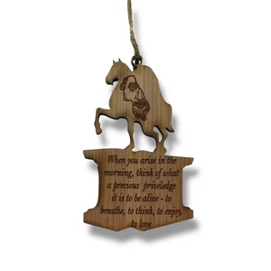 Adorno de cedro When you Arise in the Morning de Marco Aurelio - Imagen 1 de 6