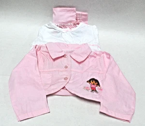 Dora the Explorer 3 pc Skort Outfit ~ Shirt, Jacket & Skort ~ Pink or Green - Picture 1 of 31