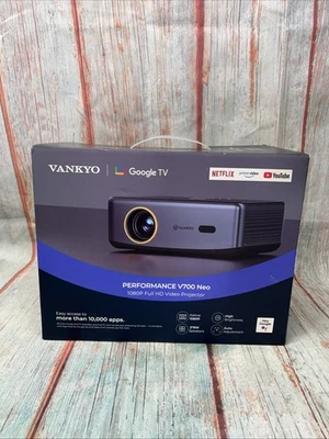 Vankyo Performance V700 Neo 1080P Full HD WiFi Bluetooth Video Projector Read D - Image 1 of 4