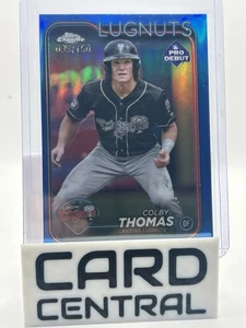 2024 Topps Pro Debut - Chrome Colby Thomas #PDC-79 Blue Refractor /150 (RC) - Picture 1 of 2