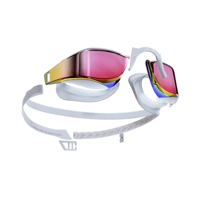 Speedo Fastskin Hyper Elite Mirrored Goggles, White/Oxid Grey - Image 1 of 4