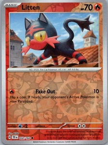 Pokemon Litten SV05: Temporal Forces 032/162 Near Mint NM Reverse Holo - Picture 1 of 2