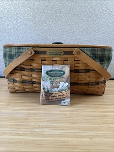 LONGABERGER Generosity Basket 1999 Traditions Coll. Lid Liner Protector Divider - Picture 1 of 10