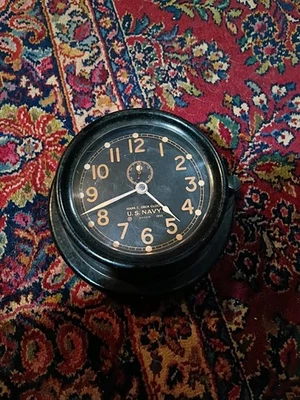 Antiguo reloj náutico de cuerda Chelsea Navy Primera Guerra Mundial barco Foto 1 de 4