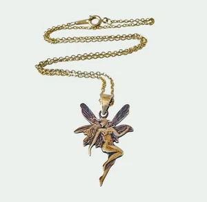 Collar de hadas vintage con alas de cobre para mujer - mujer desnuda/desnuda Fairycore con alas - Imagen 1 de 5