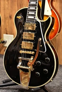 Gibson Custom Shop Murphy Lab 1957 Les Paul Custom 3-Pickup w Bigsby L.Aged Ebon - Picture 1 of 11