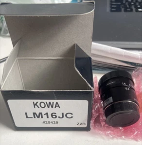 Kowa LM16JC 2/3" F1.4 / 16mm CCTV Lens Manual C-Mount - NEW  - Picture 1 of 7