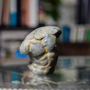Colección de esculturas de estatua de torso masculino griego antiguo oración óxido de hierro fundido - Imagen 1 de 5
