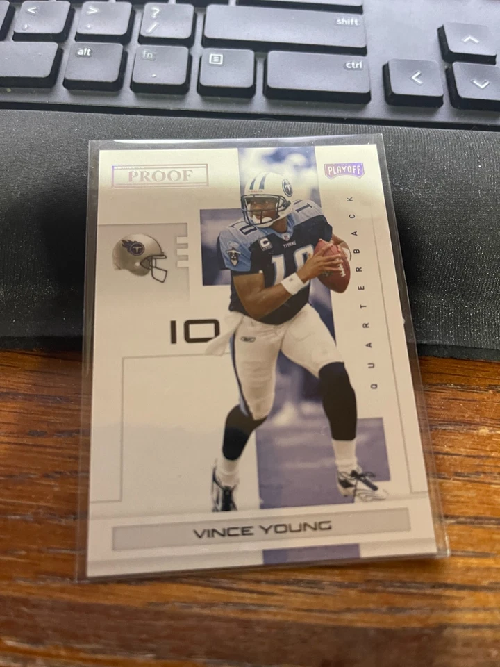 2007 Playoff NFL Playoffs Silver Proof #97 Vince Young #'d/50 - Image 1 of 1