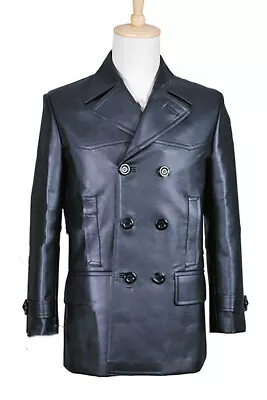 Disfraz de Doctor Is Who El 9º Doctor Noveno Doctor Cosplay Chaqueta de Cuero Fiesta Foto 1 de 4