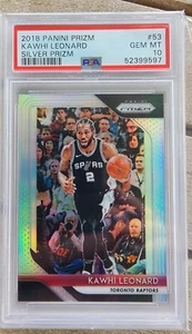 Kawhi Leonard 2018-19 Prizm #53 Silver Prizm - PSA 10 Gem Mint - Picture 1 of 1
