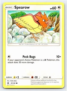 Spearow 97/149 Common Sun & Moon Base Set Tarjeta Pokémon - Casi Nuevo - Imagen 1 de 2