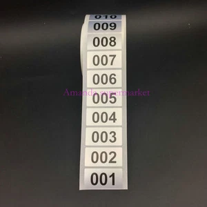 Consecutive Number Stickers.uninterrupted Number Stickers 1 To 6000 size 40*20mm - Picture 1 of 1