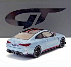 BMW Serie 4 M4 CSL G82 cupé 2022 gris met. / punta roja negra GT427 1:18 GT-SPIRIT - Imagen 1 de 13