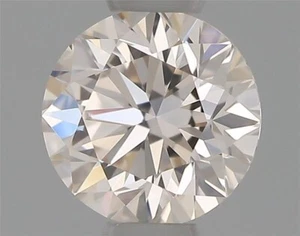 0.40 Ct 100% GIA Certified Natural Diamond Round Loose M Faint Brown/VS Clarity - Picture 1 of 6