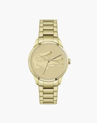 LACOSTE 2001175 GOLD LADY CROC DIAL GOLD STAINLESS STEEL BRACELET WOMENS WATCH - Image 1 of 4