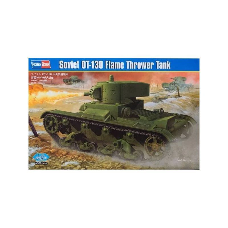 Modello Carro Armato Lanciafiamme Sovietico Ot-130 Hobby Boss 82498 1/35 - Immagine 1 di 1