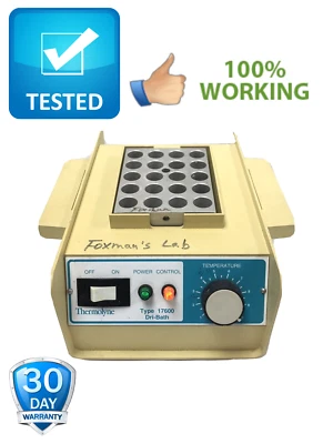 Barnstead Thermolyne Dri-Bath Calentador Tipo 17600 Modelo DB17615 BR165X5A Bloque Foto 1 de 4