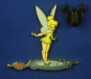 Tinker Bell Standing on a Mirror Peter Pan Pixie Disney Pin # 37927 - Imagen 1 de 3