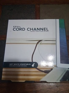 New Sealed UT Wire Cord Channel 10ft White Paintable Hide Wires - Picture 1 of 8