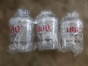 Set Of 3 1800 Tequila Plastic Cocktail Shakers 3 Piece Personal Mixers - Picture 1 of 1
