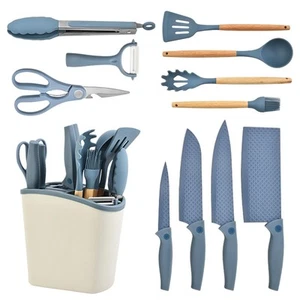 Kochutensilien Set, 12-teilig Küchenutensilien Set mit 5 Stück Silikon Spatel... - Bild 1 von 7