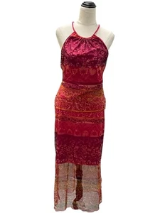 Undercover Wear Collection floral sheer matching 2 piece halter top & skirt - Foto 1 di 8