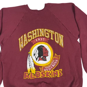 Sudadera De Colección Washington Redskins Para Hombres XL Roja Pullover Cuello Redondo NFL Años 90 Deportes - Imagen 1 de 7